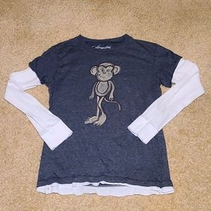 Long sleeve monkey shirt